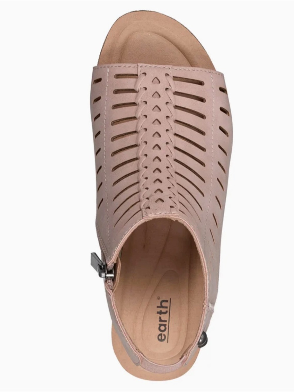 Earth pink wedge sandals - Picture 5 of 14
